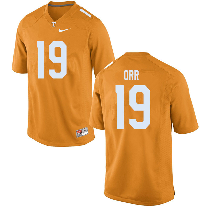 Men #19 Steven Orr Tennessee Volunteers College Football Jerseys Sale-Orange - Click Image to Close